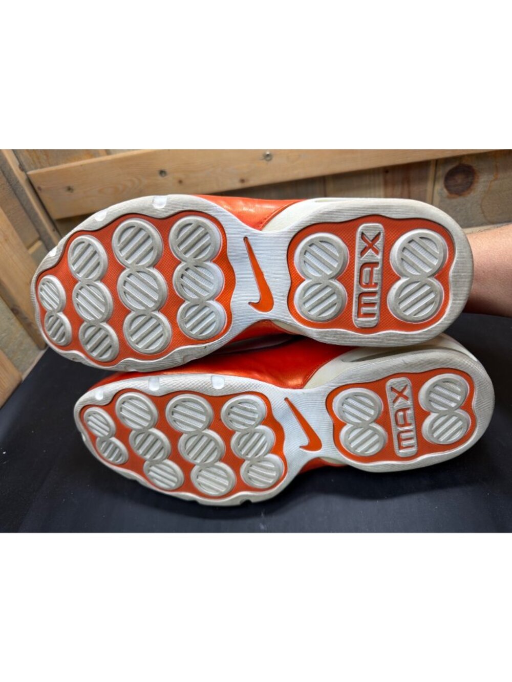 Vintage 2002 Nike Air Max Elite X Mens Size 10 White Orange Sneakers 303965-108 - Picture 7 of 11